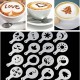 Šabloonid kohvi ja magustoidu kaunistamiseks