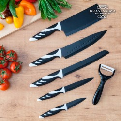 Ножи Top chef black C01024 (6 ПРЕДМЕТОВ)