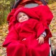 Детское Одеяло DELUXE с Рукавами и Капюшоном, красное