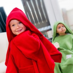 Детское Одеяло DELUXE с Рукавами и Капюшоном, красное