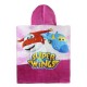 розовое Пончо-Полотенце с Капюшоном Super Wings