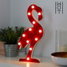 12 LEDiga Puidust Dekoratiivlamp Flamingo