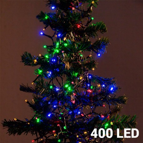  Разноцветная Рождественская Гирлянда (400 LED-лампочек)